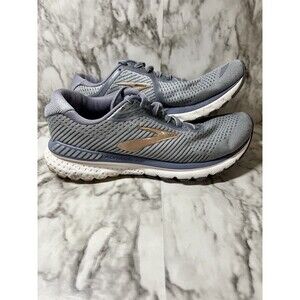 Brooks Womens Adrenaline GTS 20 Gray Running Shoes Comfort Sneaker Sz 9.5